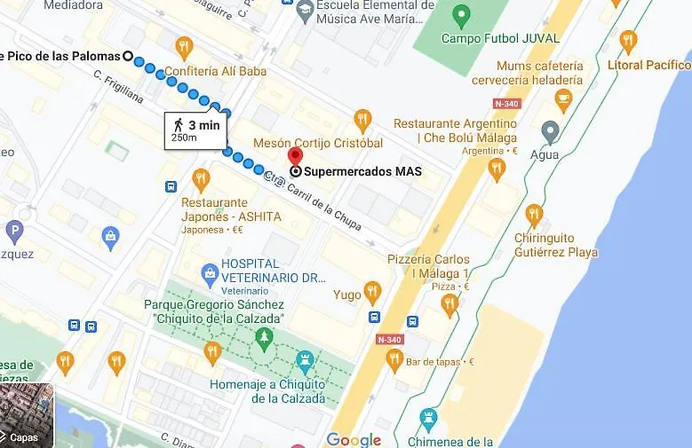 Precioso apartamento a 5 minutos andando de la playa Málaga